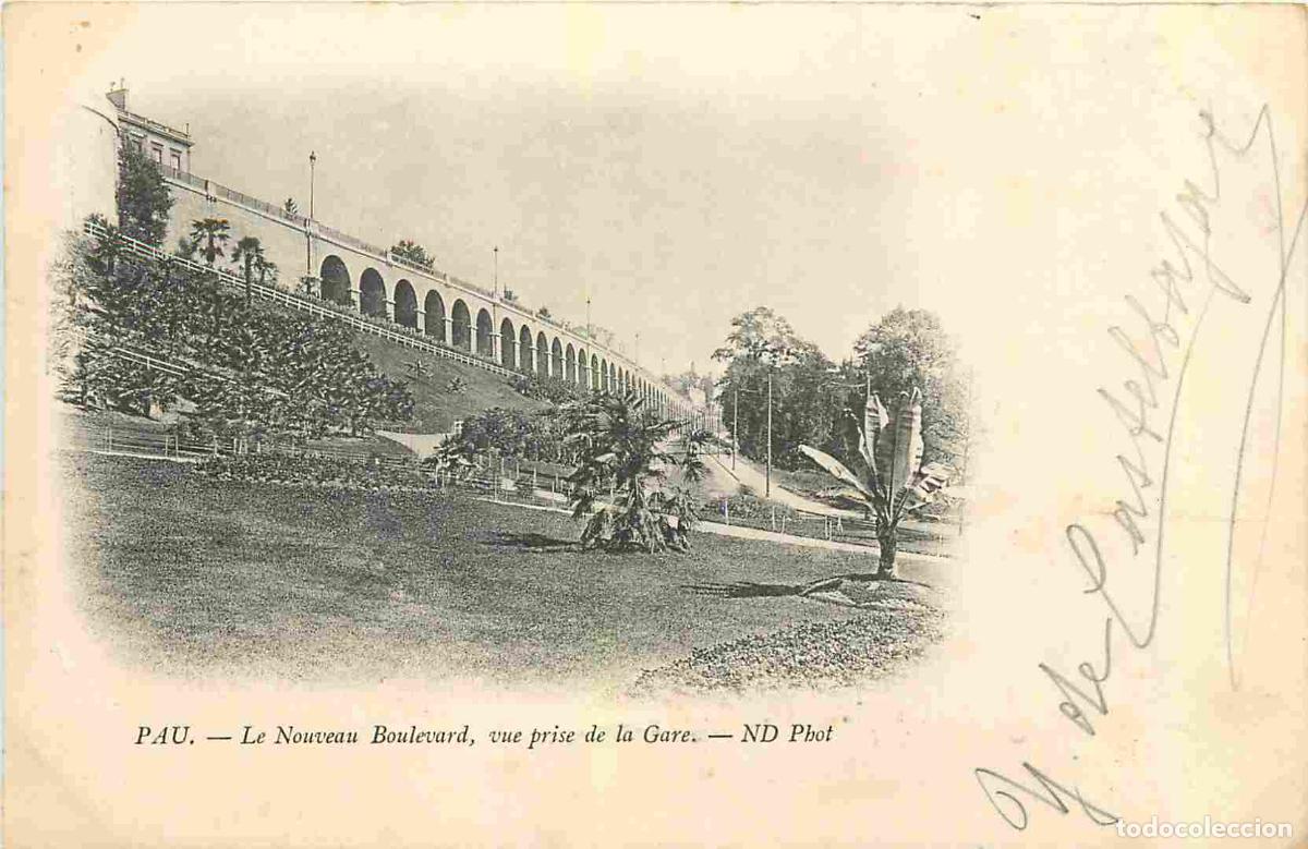 Postcards: France - 64 - Pau - Le nouveau Boulevard - vue prise de la Gare - Pr&eacute;curseur - CPA - Oblit&eacute;ration ro