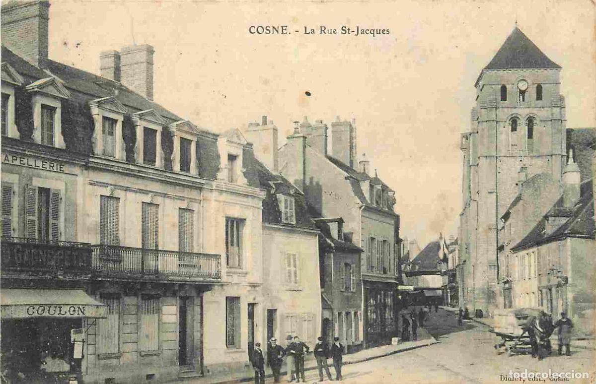 Postcards: France - 58 - Cosne Cours sur Loire - La Rue St Jacques - Anim&eacute;e - CPA - Oblit&eacute;ration de 1909 - Voir