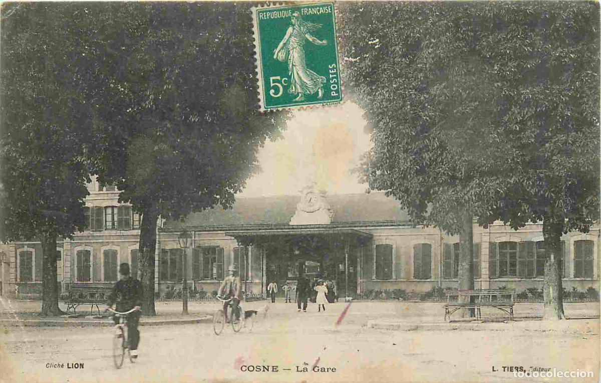 Postkarten: France - 58 - Cosne Cours sur Loire - La Gare - Anim&eacute;e - CPA - Oblit&eacute;ration de 1910 - Voir Scans Rec