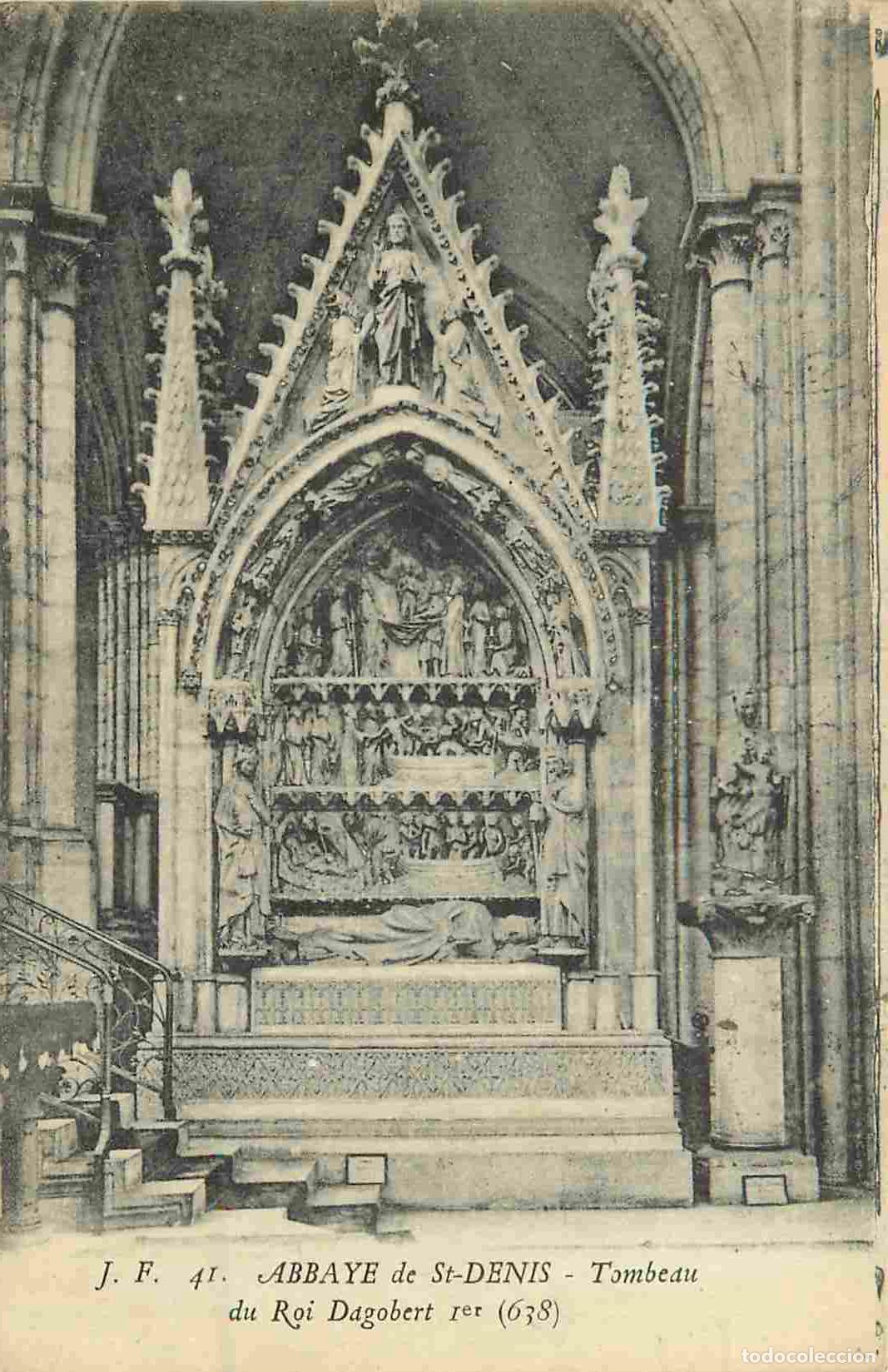 Postkarten: France - 93 - Saint Denis - int&eacute;rieur de la Basilique - Tombeau du Roi Dagobert 1er - CPA - Oblit&eacute;ra