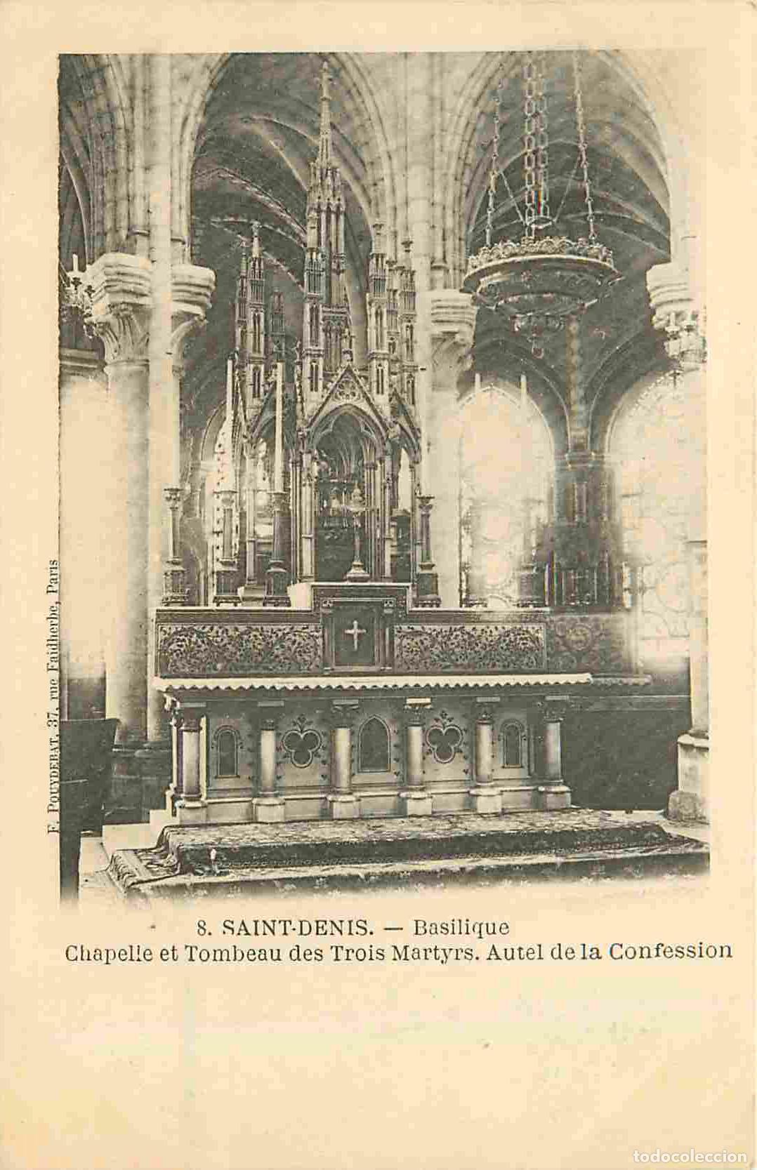 Postkarten: France - 93 - Saint Denis - int&eacute;rieur de la Basilique - Chapelle et Tombeau des Trois Martyrs - Aute