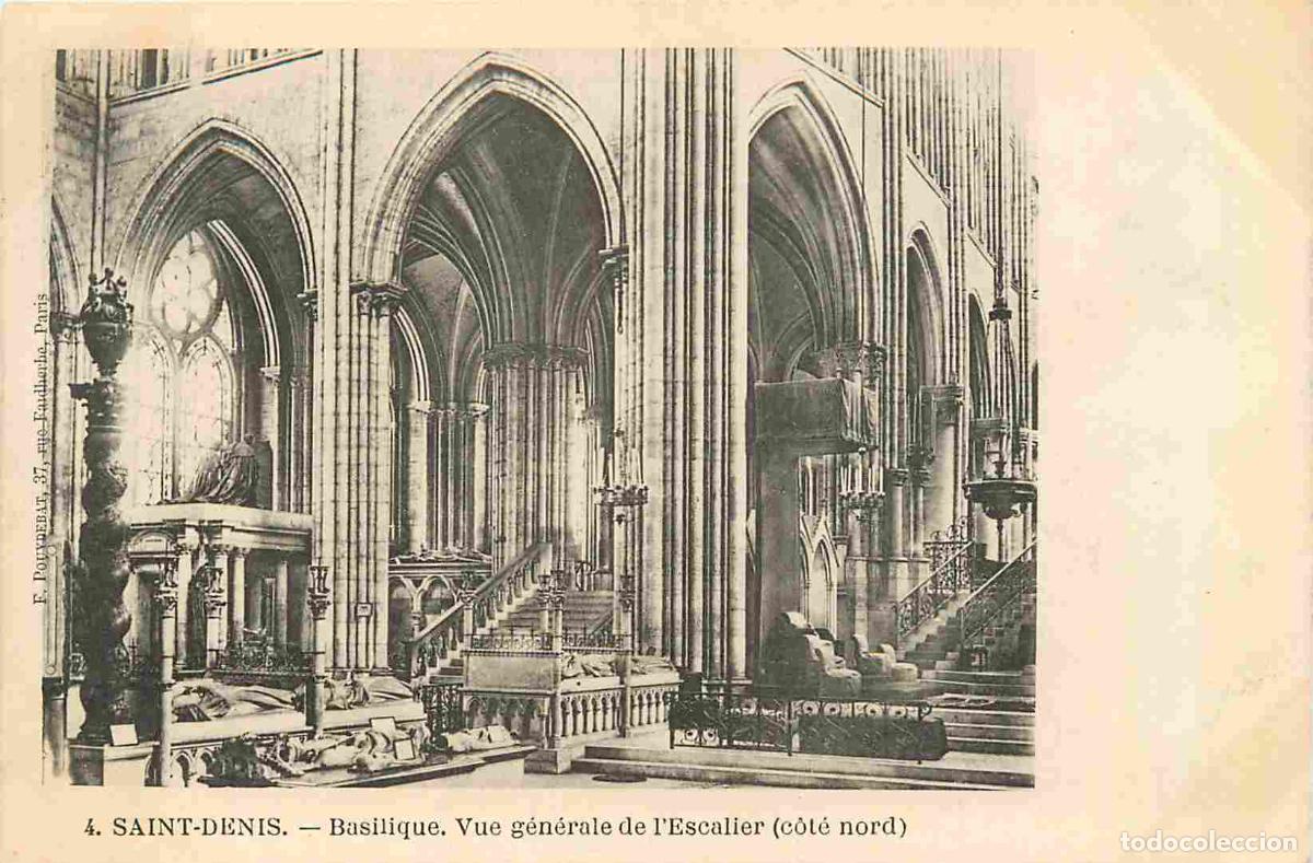 Postkarten: France - 93 - Saint Denis - int&eacute;rieur de la Basilique - Vue g&eacute;n&eacute;rale de l'Escalier - Pr&eacute;curseur - CP