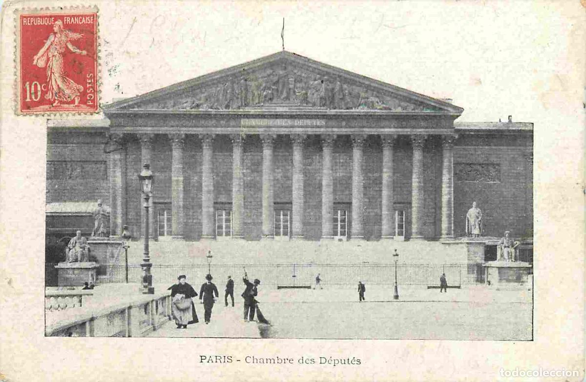 Postkarten: France - 75 - Paris 08 - Chambre des D&eacute;put&eacute;s - Anim&eacute;e - CPA - Oblit&eacute;ration ronde de 1906 - Voir Scan
