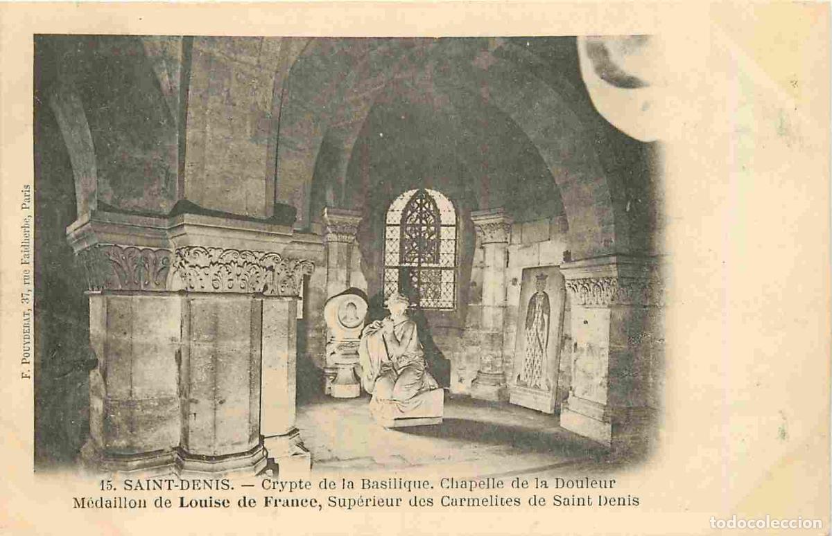 Postais: France - 93 - Saint Denis - int&eacute;rieur de la Basilique - Crypte - Chapelle de la Douleur - M&eacute;daillon