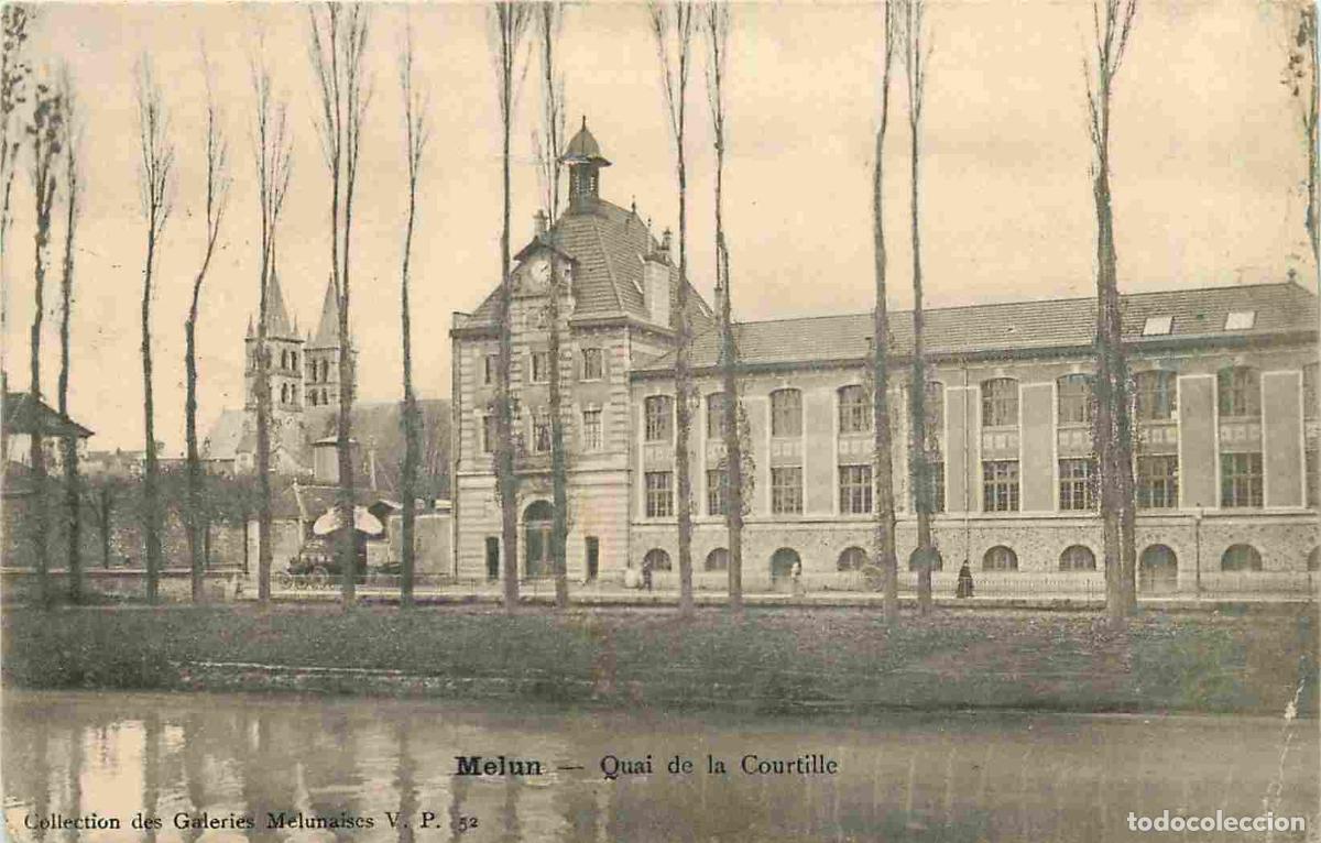 Cartoline: France - 77 - Melun - Quai de la Courtille - Pr&eacute;curseur - CPA - Oblit&eacute;ration de 1903 - Etat pli visi