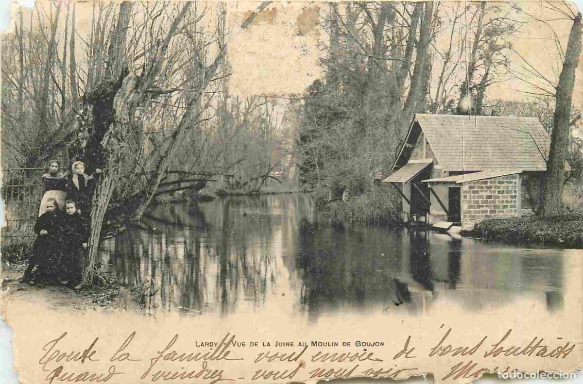 Cartoline: France - 91 - Lardy - Vue de la Juine au Moulin de Goujon - Anim&eacute;e - CPA - Etat tr&egrave;s mauvais - Voir