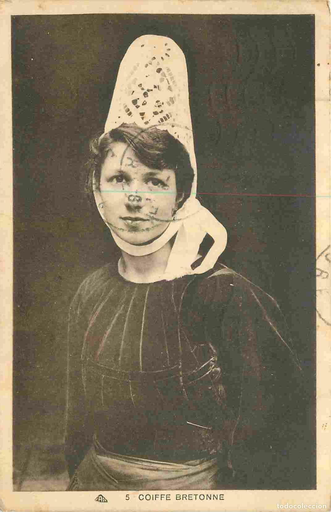 Cartoline: France - 29 - Bretagne - Coiffe Bretonne - Anim&eacute;e - Folklore - Sc&egrave;ne et Types - CPA - Oblit&eacute;ration d
