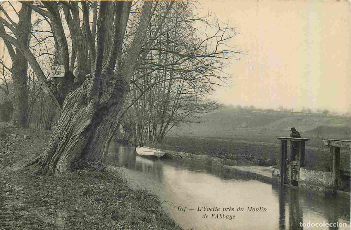 Cartoline: France - 91 - Gif sur Yvette - L'Yvette pr&eacute;s du Moulin de l'Abbage - Anim&eacute;e - CPA - Voir Scans Recto
