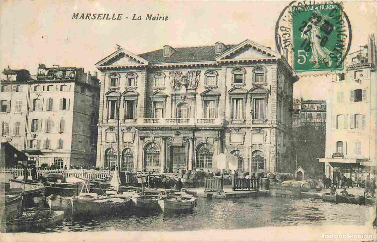Cartoline: France - 13 - Marseille - La mairie et l'Ecole - Anim&eacute;e - CPA - Oblit&eacute;ration de 1915 - Voir Scans Re