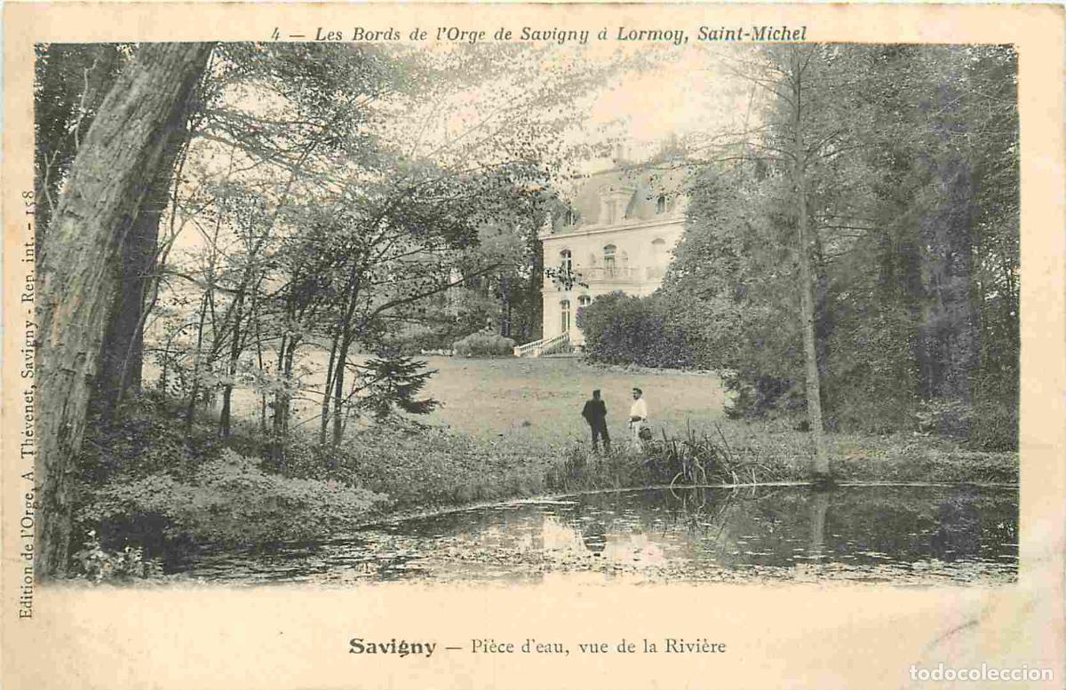 Cartoline: France - 91 - Savigny sur Orge - Pi&egrave;ce d'eau vue de la Rivi&egrave;re - Anim&eacute;e - CPA - Etat l&eacute;g&egrave;res froissu
