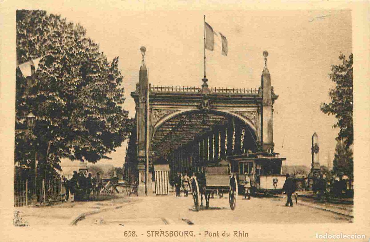 Postkarten: France - 67 - Strasbourg - Pont du Rhin - Anim&eacute;e - Tramway - CPA - Voir Scans Recto-Verso