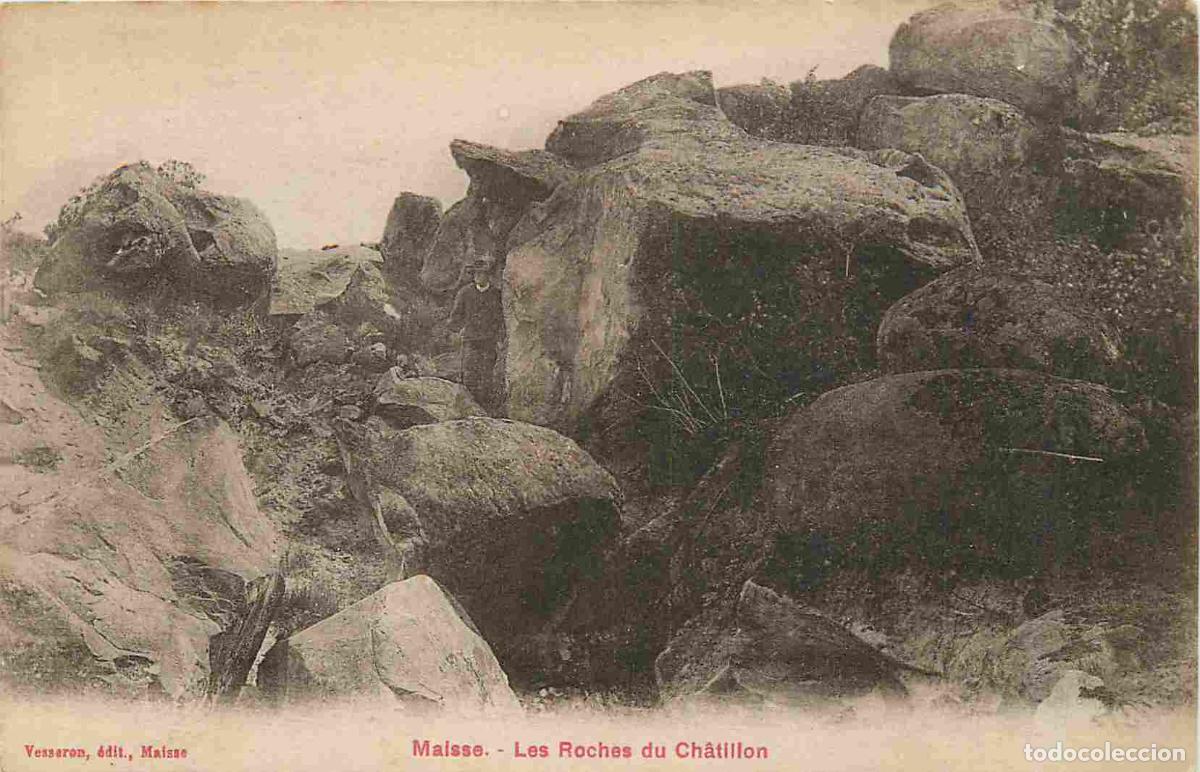 Postkarten: France - 91 - Mennecy - Les Roches du Chatillon - Anim&eacute;e - CPA - Oblit&eacute;ration de 1927 - Voir Scans R