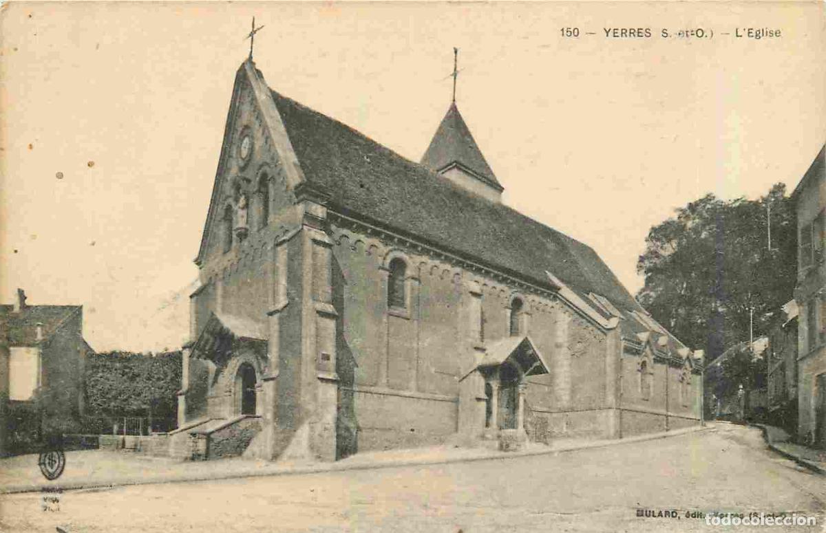 Postkarten: France - 91 - Yerres - Eglise - CPA - Voyag&eacute;e en 1918 - Voir Scans Recto-Verso
