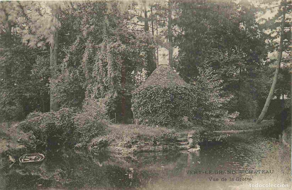 Postkarten: France - 91 - Vert le Grand - Chateau de la Grange - Vue de la Grotte - CPA - Oblit&eacute;ration de 1905 -