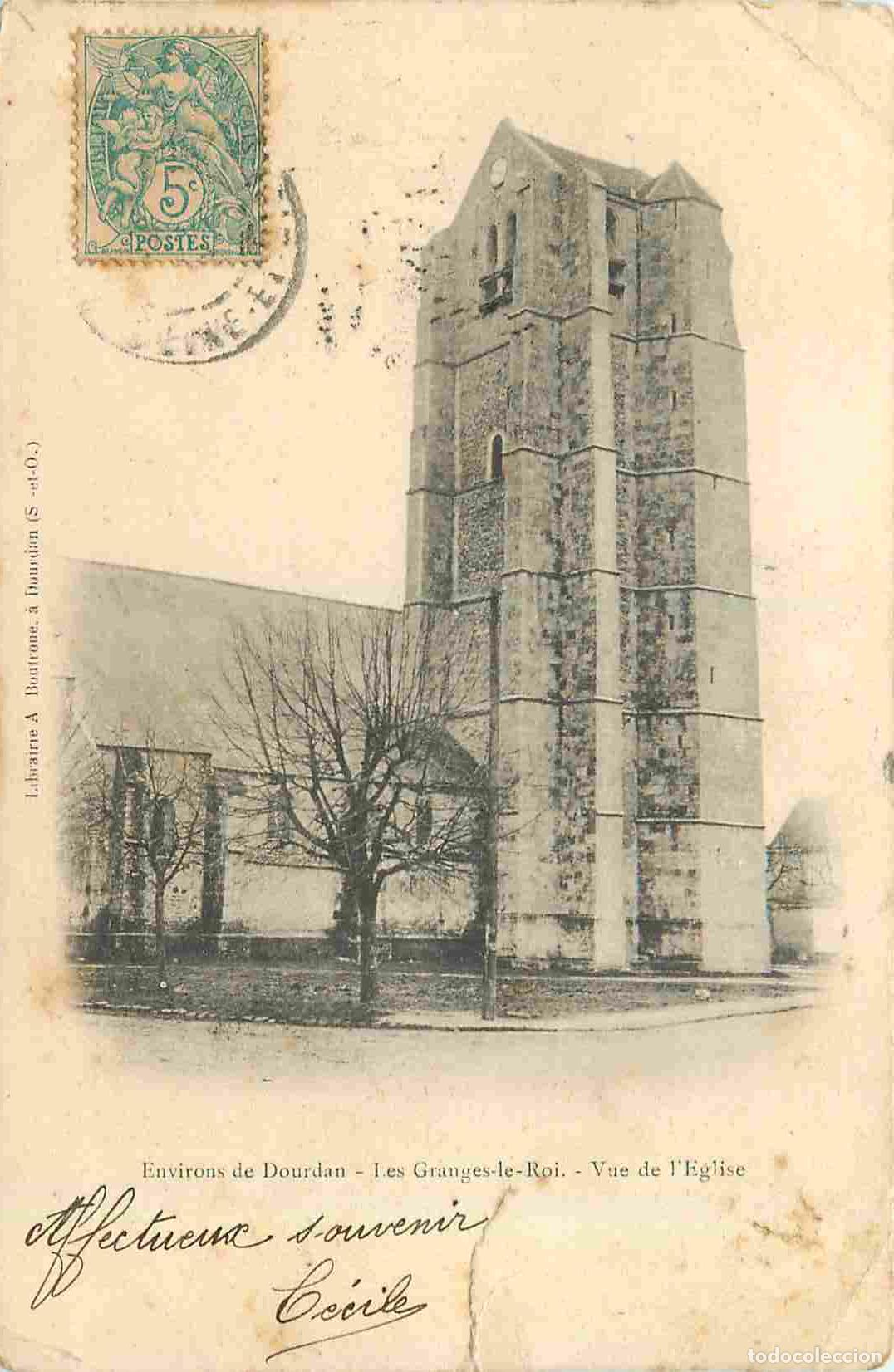 Postkarten: France - 91 - Les Granges le Roi - Vue de l'Eglise - Pr&eacute;curseur - CPA - Oblit&eacute;ration de 1903 - Etat