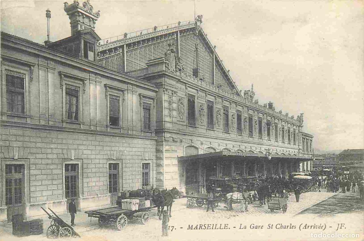 Postkarten: France - 13 - Marseille - La Gare Saint Charles - Anim&eacute;e - CPA - Voir Scans Recto-Verso