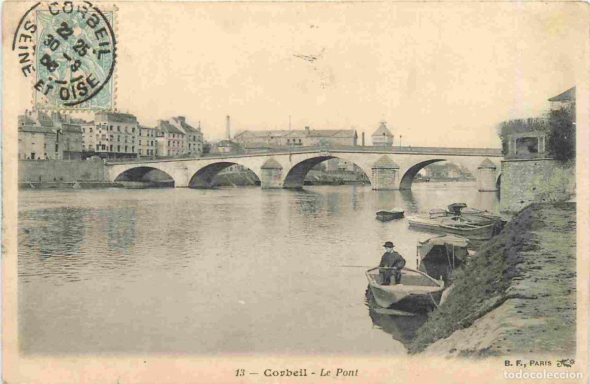 Postkarten: France - 91 - Corbeil Essonnes - Le Pont - Anim&eacute;e - CPA - Oblit&eacute;ration de 1905 - Voir Scans Recto-Ve
