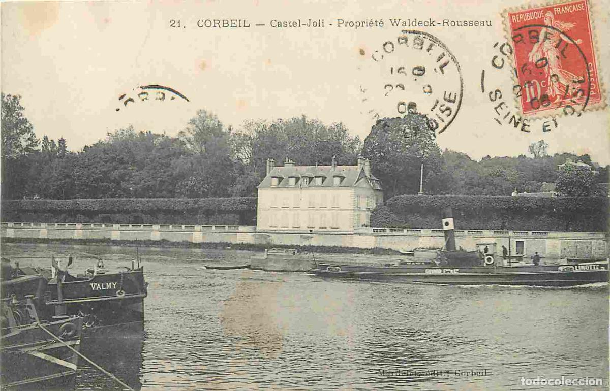 Postales: France - 91 - Corbeil Essonnes - Castel-Joli - Propri&eacute;t&eacute; Waldeck-Rousseau - Anim&eacute;e - CPA - Oblit&eacute;rat