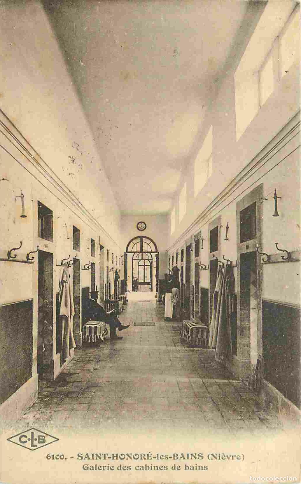 Postkarten: France - 58 - Saint Honor&eacute; les Bains - Etablissement Thermal - Galerie des cabines de bains - Anim&eacute;e
