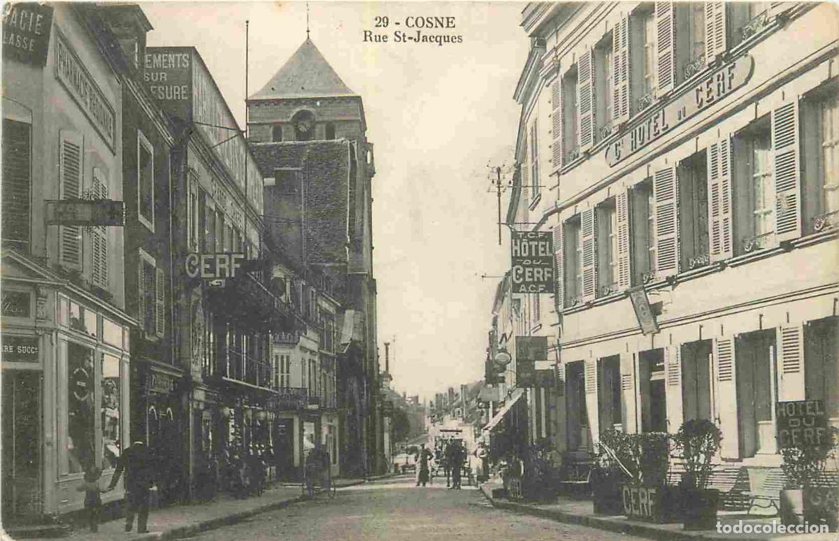 Postcards: France - 58 - Cosne Cours sur Loire - Rue Saint jacques - Anim&eacute;e - Correspondance - CPA - Oblit&eacute;rati