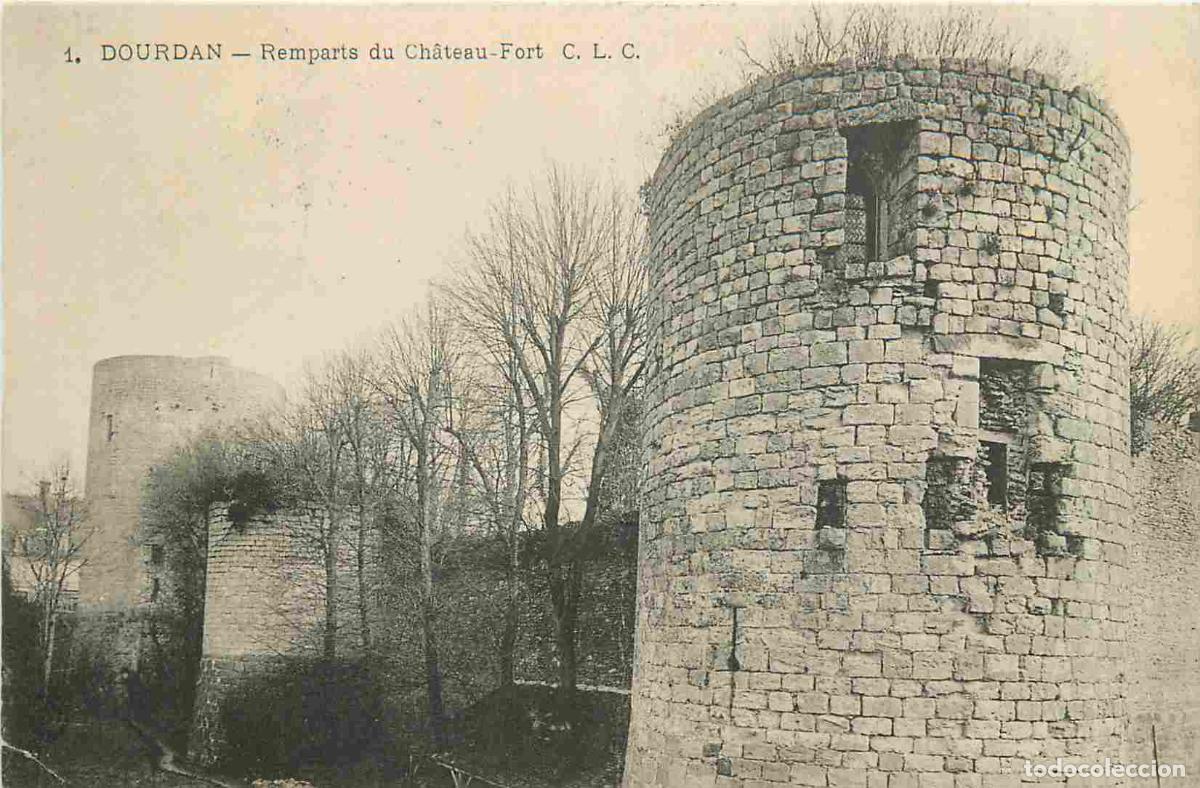 Postcards: France - 91 - Dourdan - Remparts du Ch&acirc;teau-Fort - CPA - Oblit&eacute;ration de 1905 - Voir Scans Recto-Ver