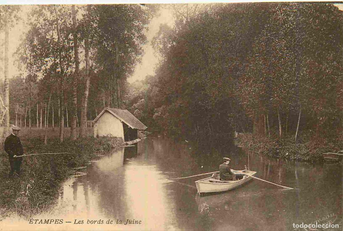 Postcards: France - 91 - Etampes - Les bords de la Juine - Anim&eacute;e - Canotage - CPA - Oblit&eacute;ration de 1931 - Voi
