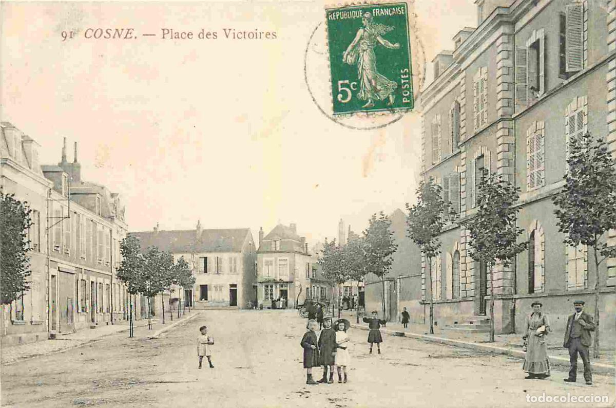 Postcards: France - 58 - Cosne Cours sur Loire - Place des Victoires - Anim&eacute;e - CPA - Oblit&eacute;ration de 1912 - Vo