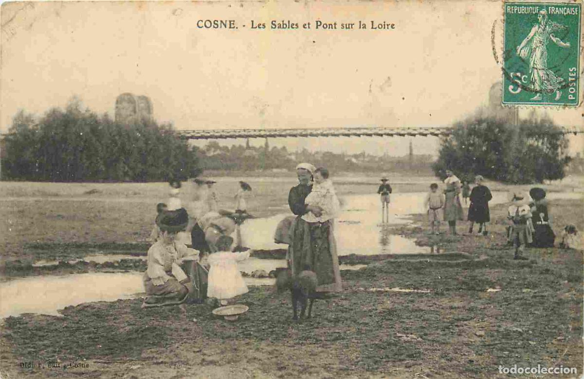 Postales: France - 58 - Cosne Cours sur Loire - Les Sables et Pont sur la Loire - Anim&eacute;e - CPA - Voir Scans Re