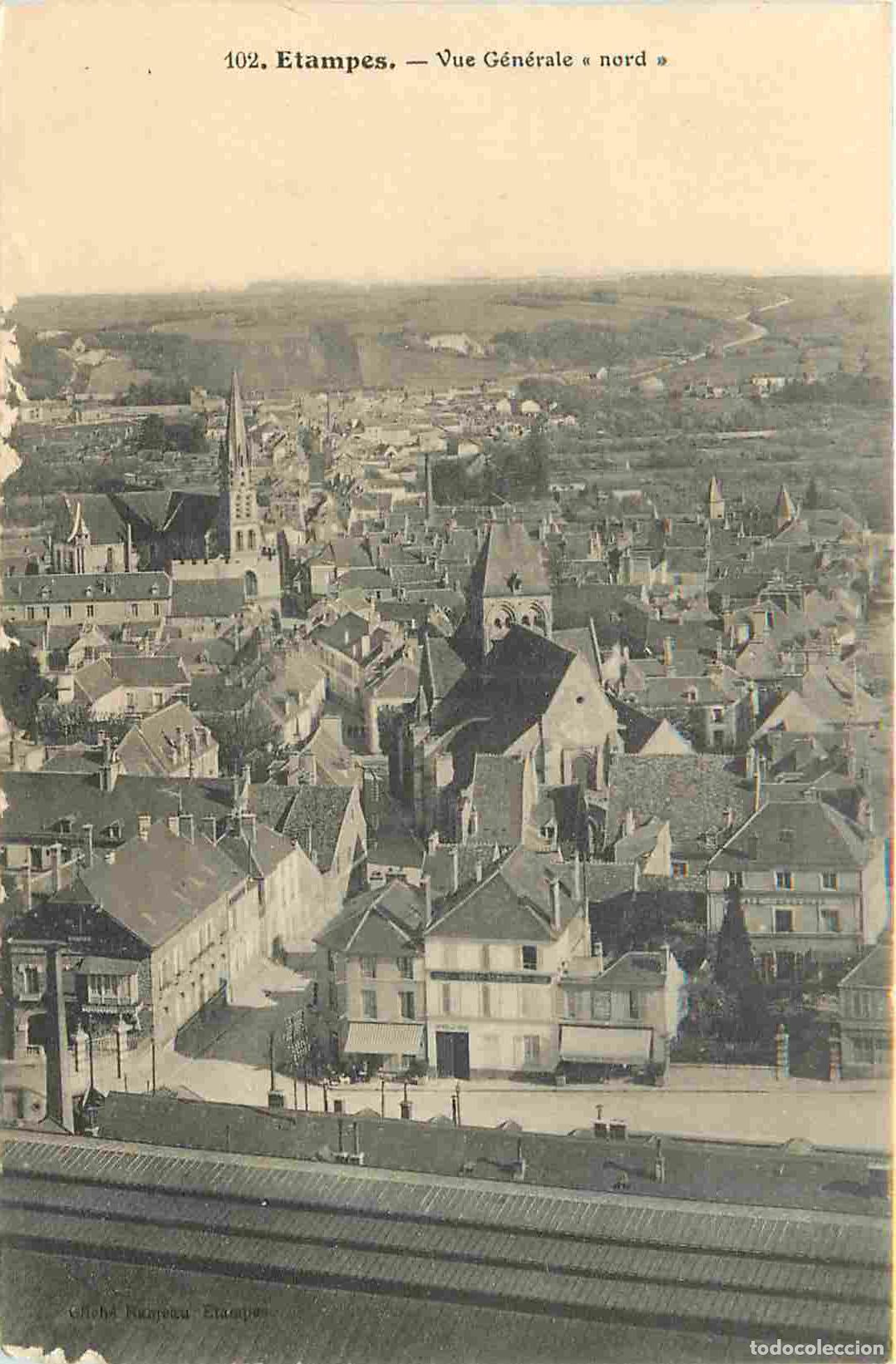 Postales: France - 91 - Etampes - Vue G&eacute;n&eacute;rale nord - CPA - Etat coin inf&eacute;rieur droit abim&eacute; - Voir Scans Recto