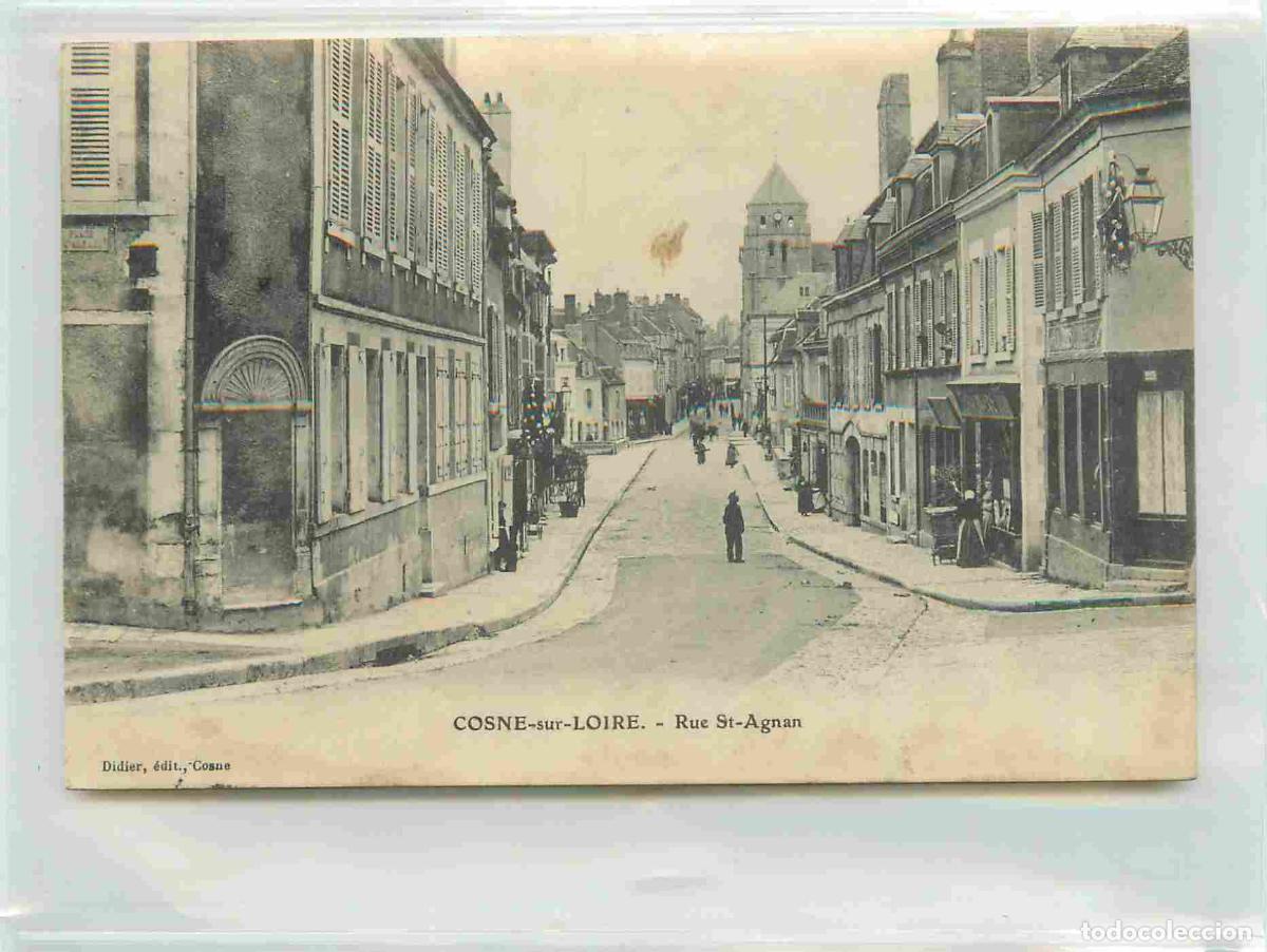 Postales: France - 58 - Cosne Cours sur Loire - Rue Saint Agnan - Anim&eacute;e - CPA - Oblit&eacute;ration de 1907 - Etat c