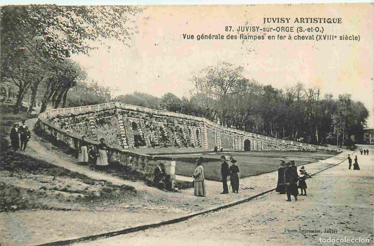 Cartoline: France - 91 - Juvisy-sur-Orge - Vue g&eacute;n&eacute;rale des Rampes en fer &agrave; cheval - Anim&eacute;e - CPA - Oblit&eacute;ratio