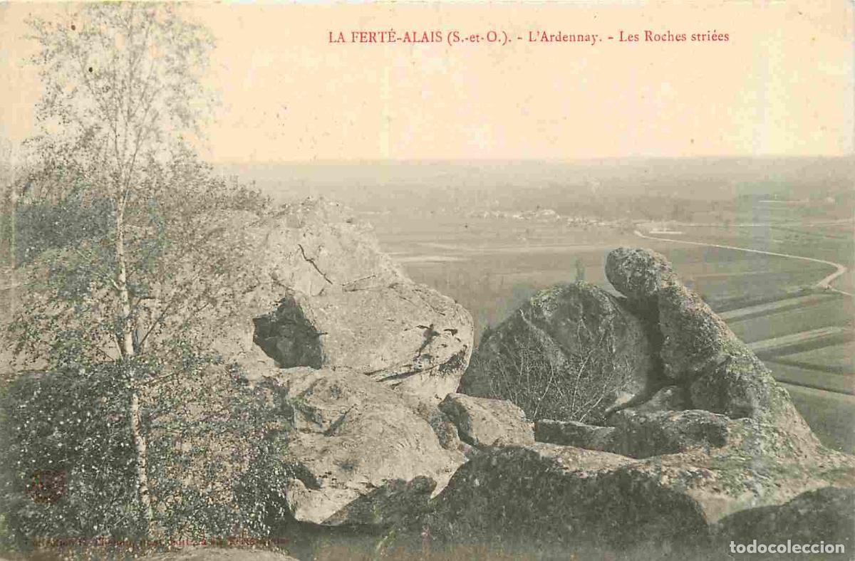 Cartoline: France - 91 - La Ferte Alais - L'Ardennay - Les Roches stri&eacute;es - CPA - Oblit&eacute;ration de 1906 - Voir S