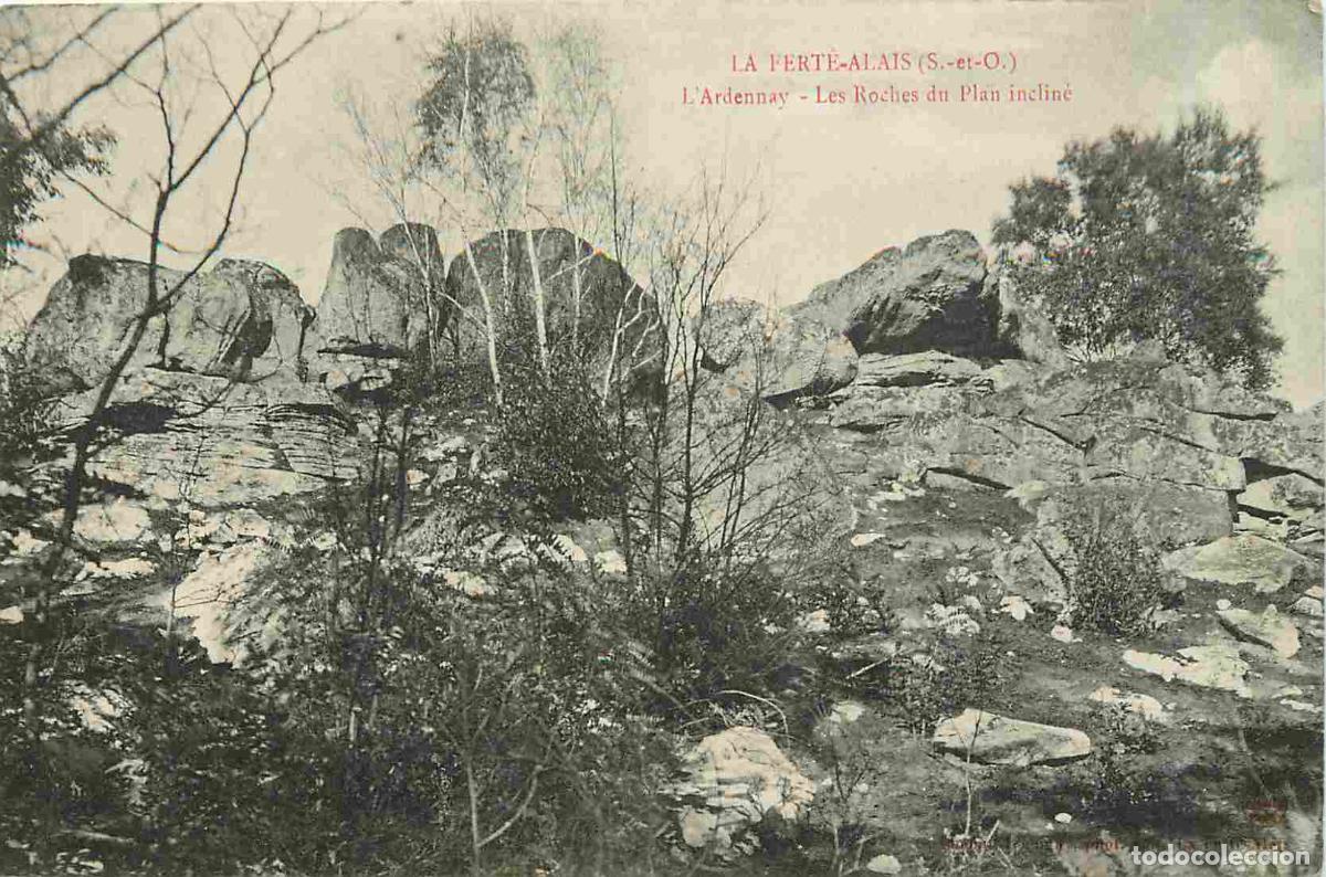 Cartoline: France - 91 - La Ferte Alais - Les Roches du Plan inclin&eacute; - CPA - Oblit&eacute;ration de 1901 - Voir Scans