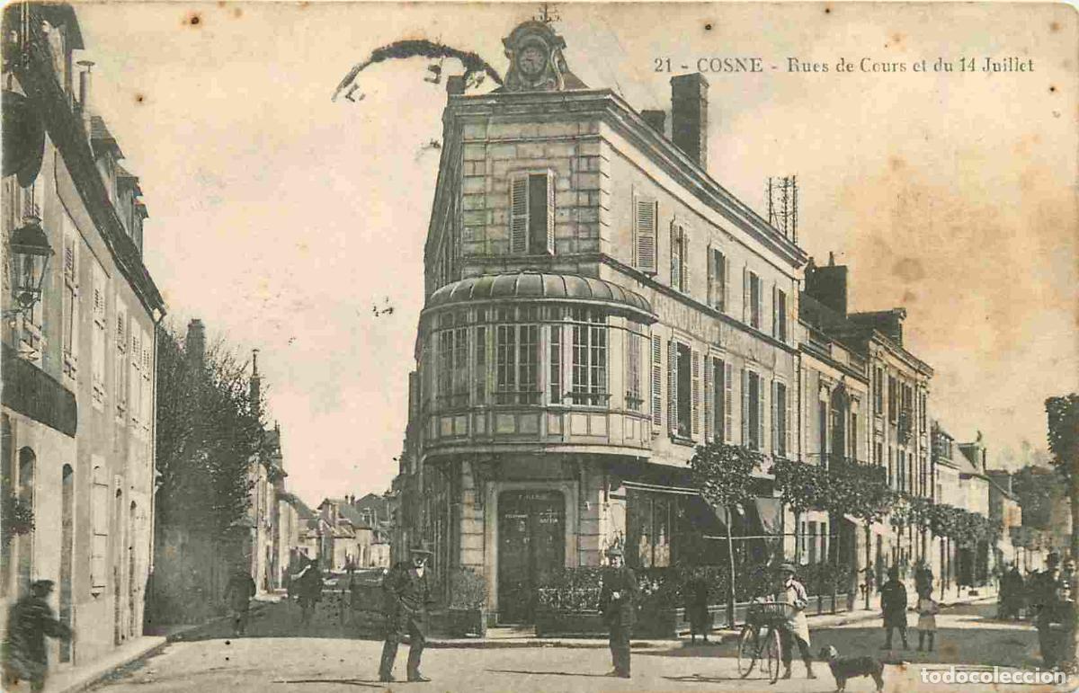 Postkarten: France - 58 - Cosne Cours sur Loire - Rues de Cours et du 14 Juillet - Anim&eacute;e - CPA - Oblit&eacute;ration d