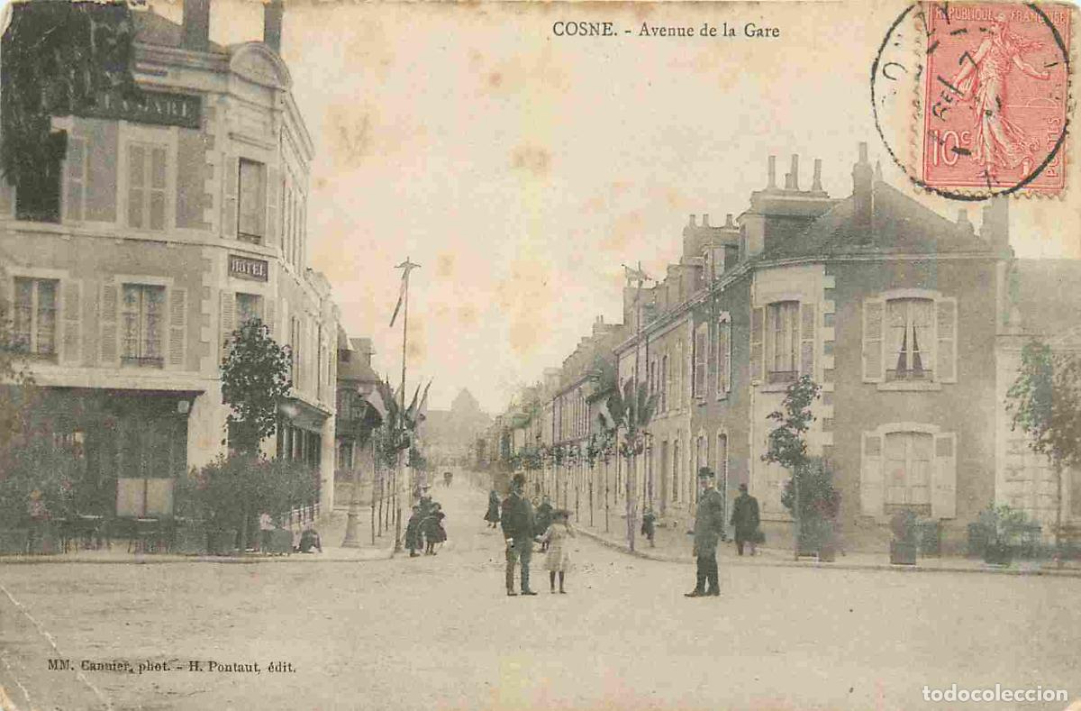 Postkarten: France - 58 - Cosne Cours sur Loire - Avenue de la Gare - Anim&eacute;e - Correspondance - CPA - Voir Scans