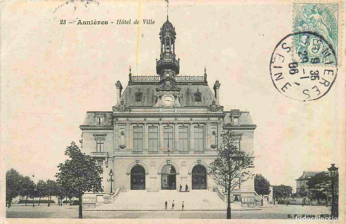 Postkarten: France - 92 - Asnieres sur Seine - Hotel de Ville - CPA - Oblit&eacute;ration de 1906 - Voir Scans Recto-Ve
