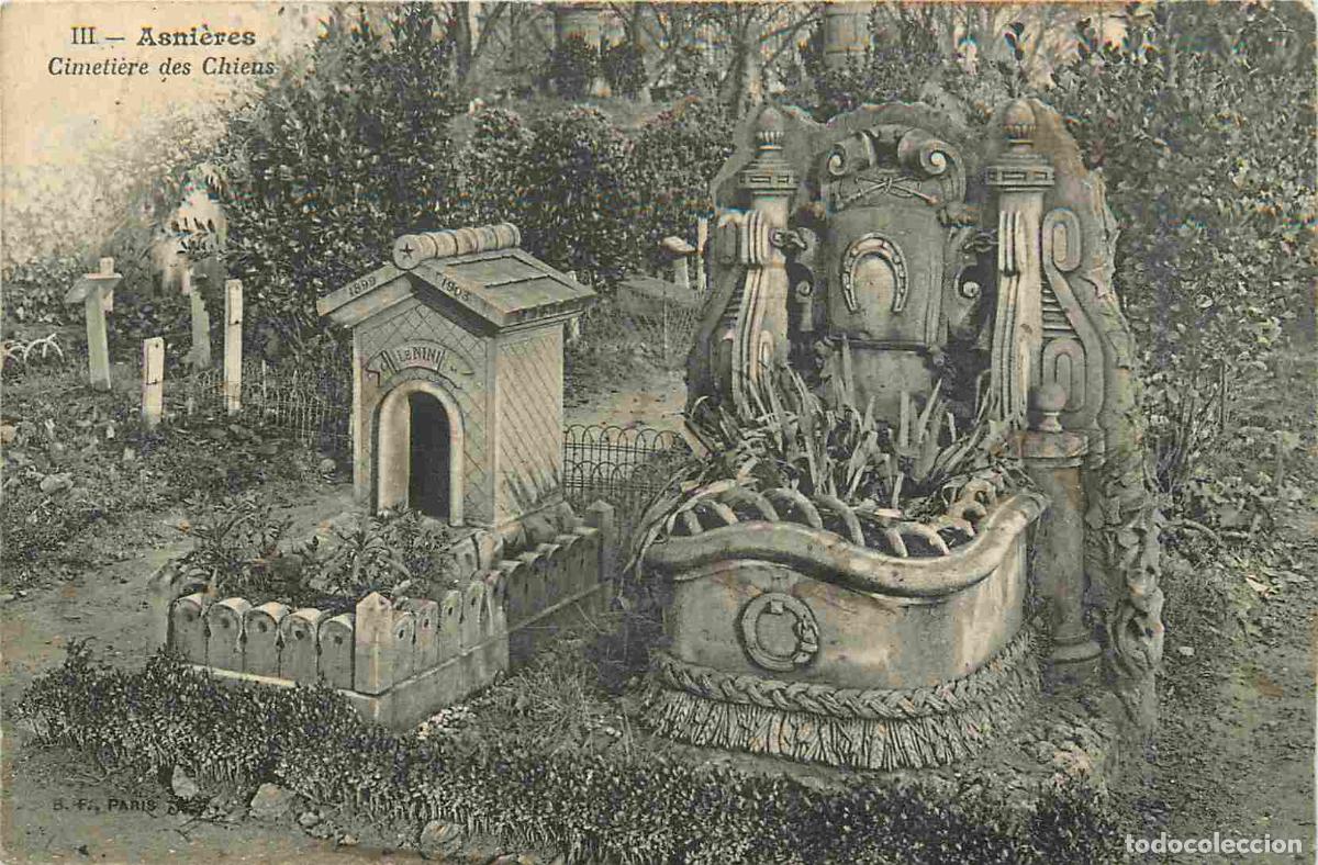Postkarten: France - 92 - Asnieres sur Seine - Cimeti&egrave;re des Chiens - CPA - Oblit&eacute;ration de 1907 - Voir Scans Re