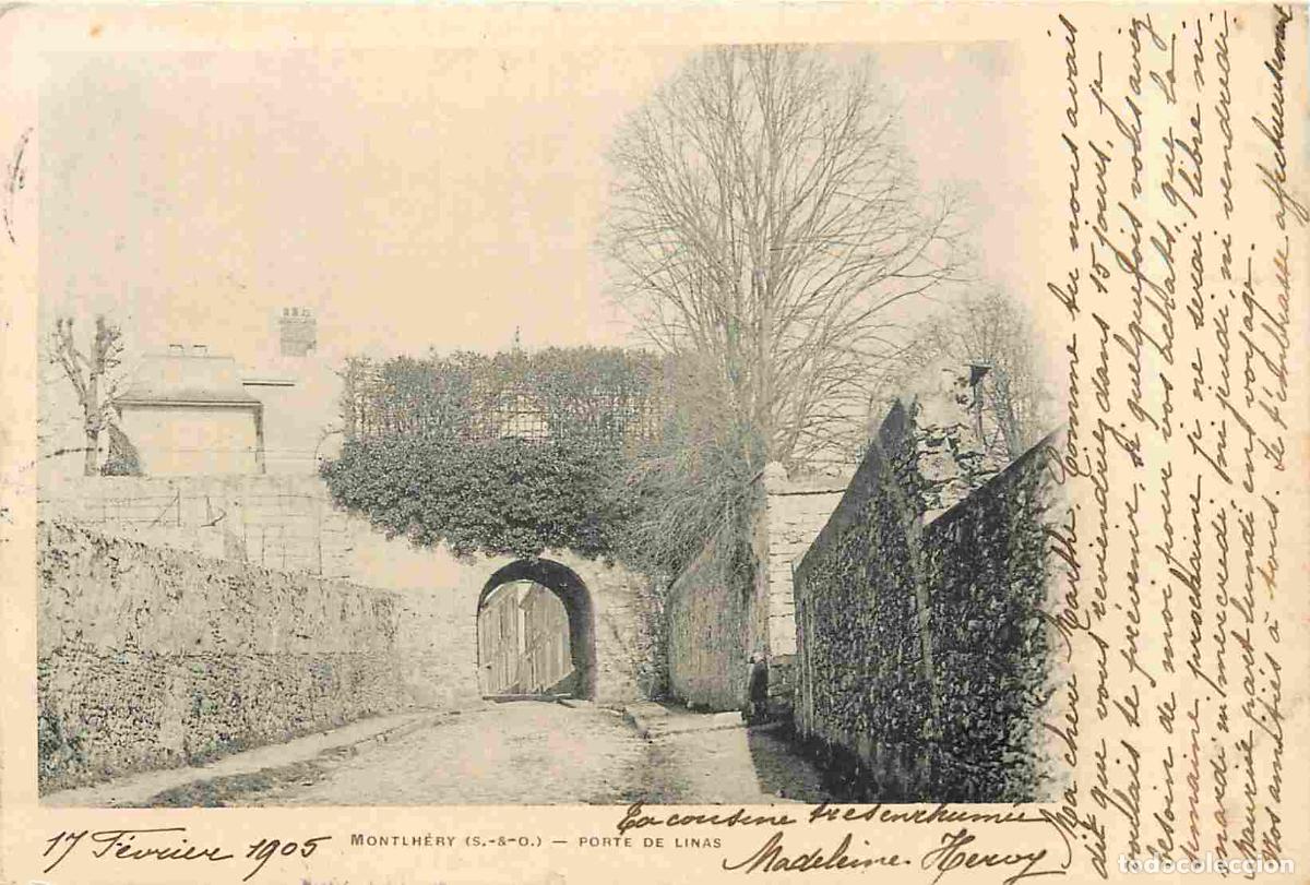 Postkarten: France - 91 - Montlhery - Porte de Linas - Pr&eacute;curseur - CPA - Oblit&eacute;ration de 1905 - Voir Scans Rect