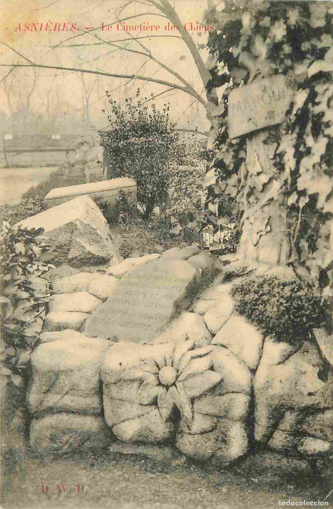 Postkarten: France - 92 - Asnieres sur Seine - Cimeti&egrave;re des Chiens - CPA - Oblit&eacute;ration de 1906 - Voir Scans Re