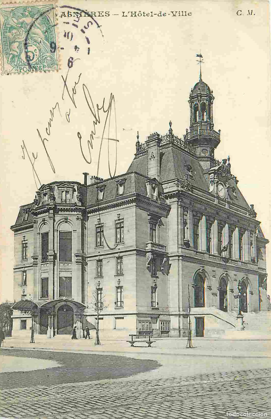 Postkarten: France - 92 - Asnieres sur Seine - Hotel de Ville - CPA - Oblit&eacute;ration - Voir Scans Recto-Verso