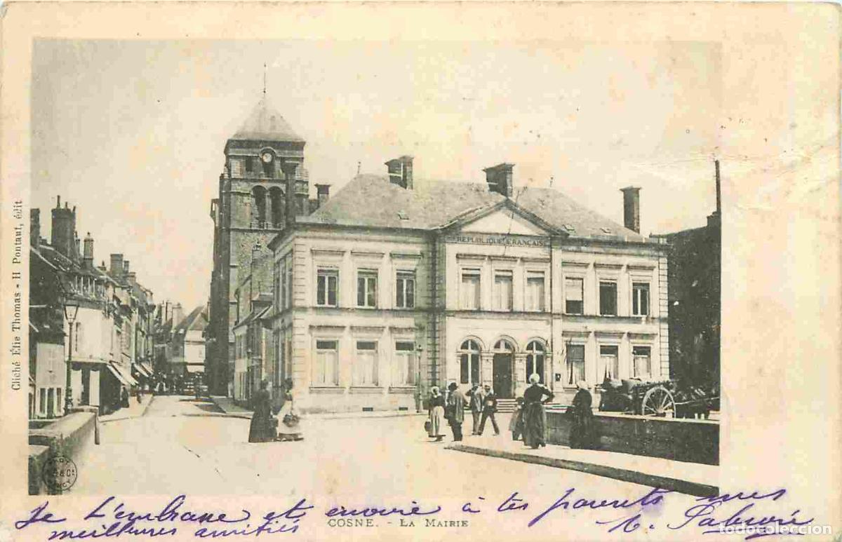 Postkarten: France - 58 - Cosne Cours sur Loire - La Mairie - Anim&eacute;e - Pr&eacute;curseur - CPA - Oblit&eacute;ration de 1901 -