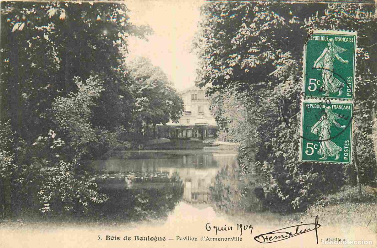 Postais: France - 92 - Boulogne Billancourt - Bois de Boulogne - Pavillon d'Armenonville - CPA - Oblit&eacute;ration