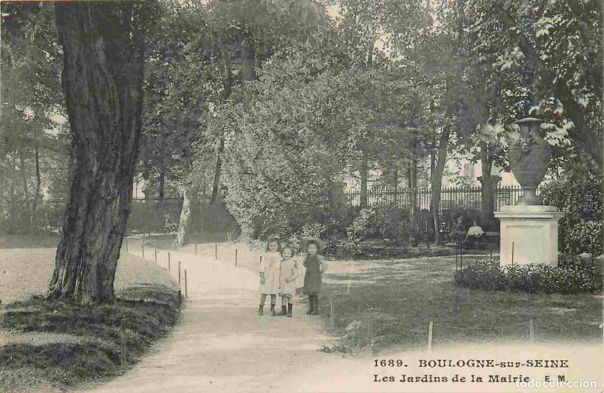 Postais: France - 92 - Boulogne Billancourt - Boulogne sur Seine - Jardins de la Mairie - Anim&eacute;e - Enfants -