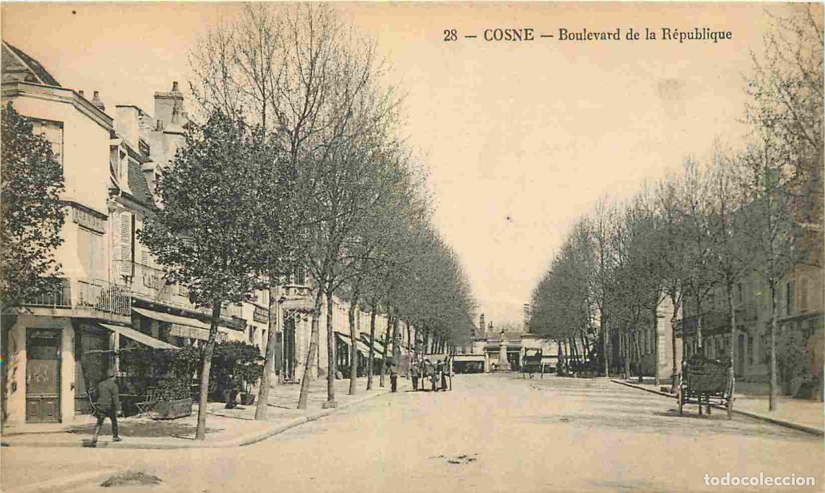 Postais: France - 58 - Cosne Cours sur Loire - Boulevard de la R&eacute;publique - Correspondance - CPA - Voyag&eacute;e en