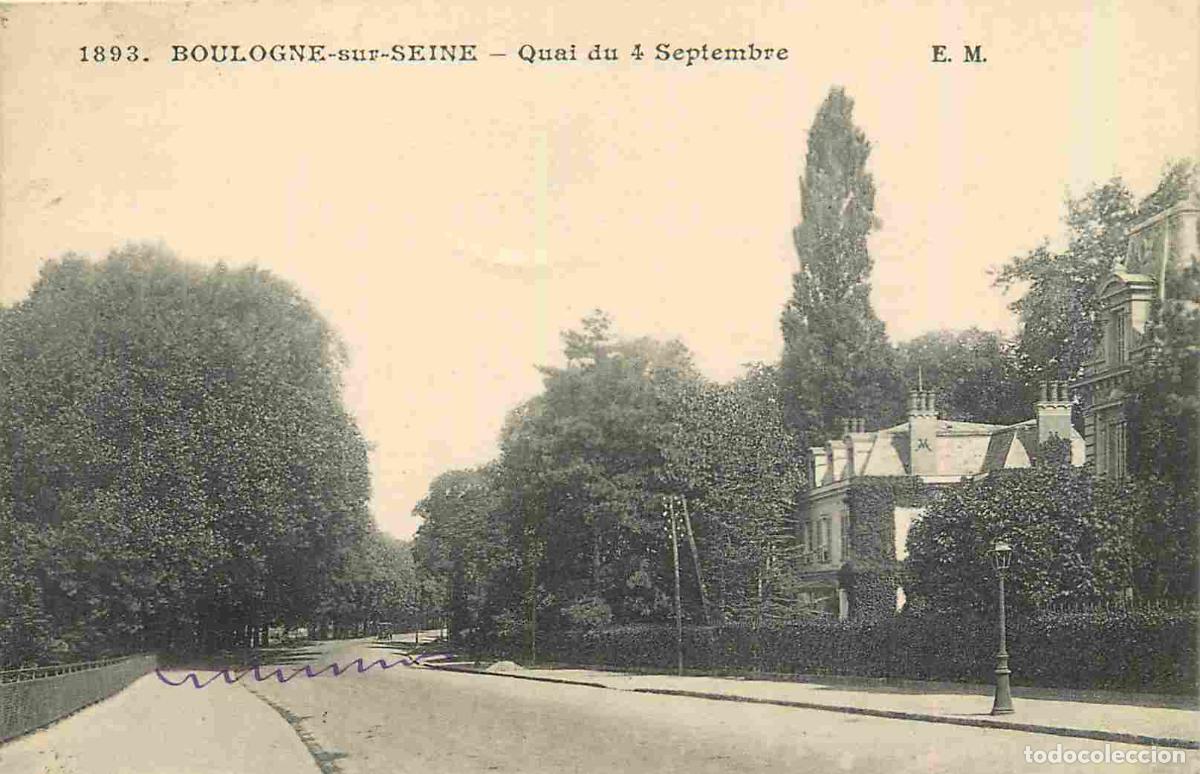 Postais: France - 92 - Boulogne Billancourt - Boulogne sur Seine - Quai du 4 Septembre - CPA - Oblit&eacute;ration d