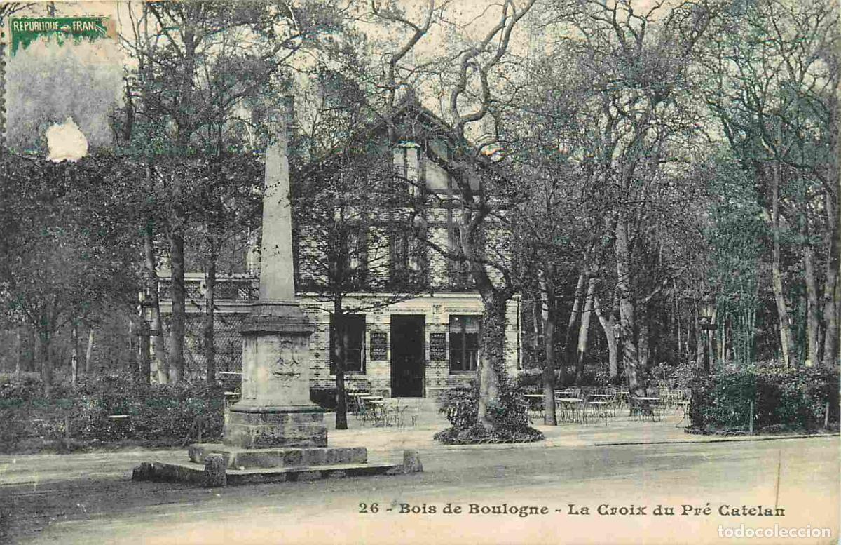 Postais: France - 92 - Boulogne Billancourt - Bois de Boulogne - La Croix du Pr&eacute; Catalan - CPA - Etat timbre