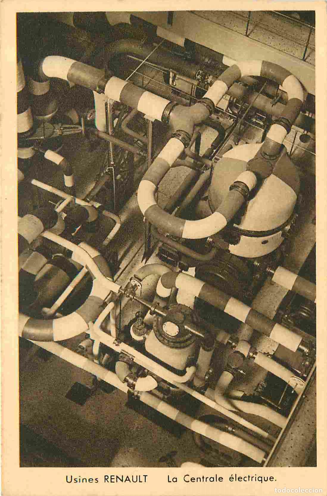 Postales: France - 92 - Boulogne Billancourt - Usines Renault - La Centrale &eacute;lectrique - Industrie Automobile