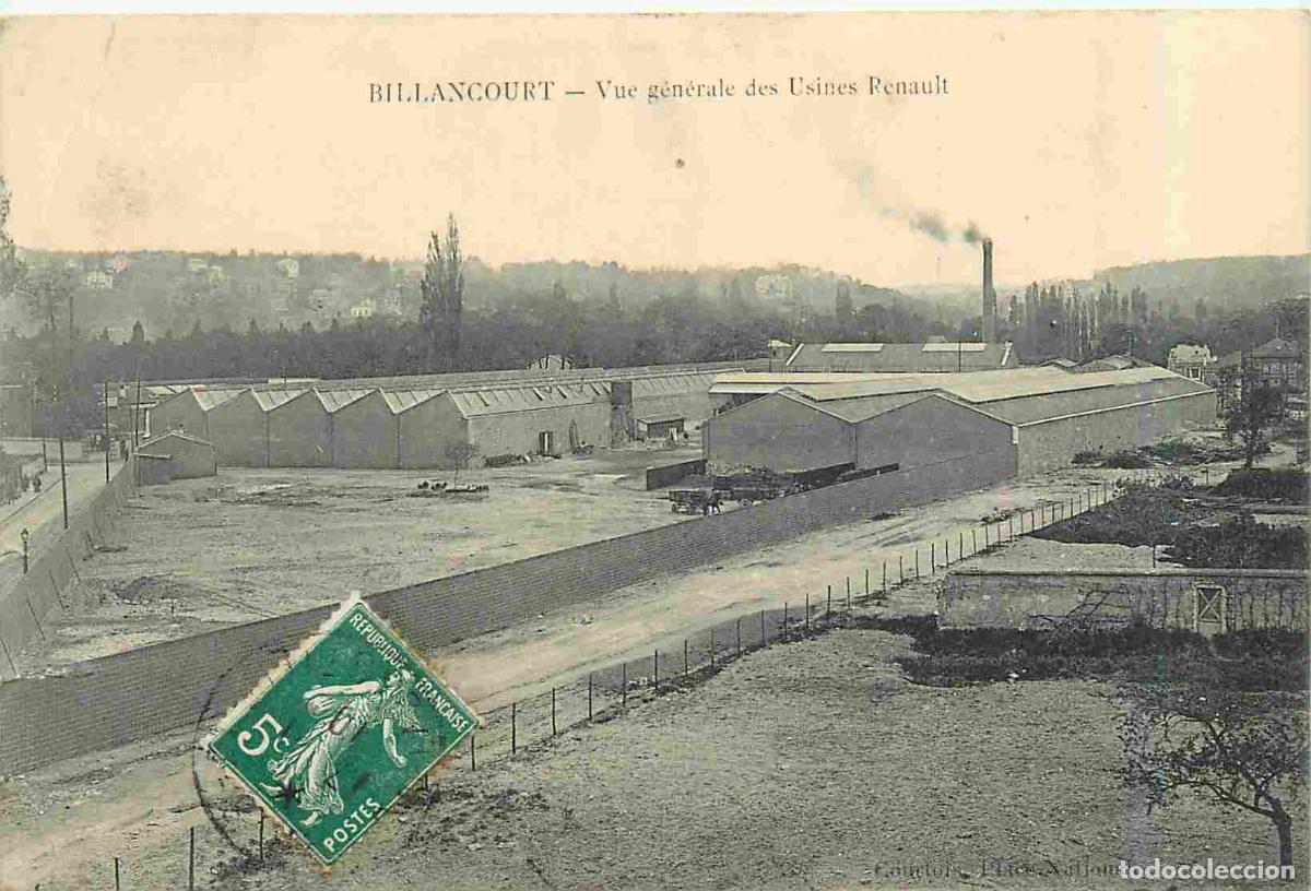 Postais: France - 92 - Boulogne Billancourt - Billancourt - Vue g&eacute;n&eacute;rale des usines Renaults - Industrie Auto