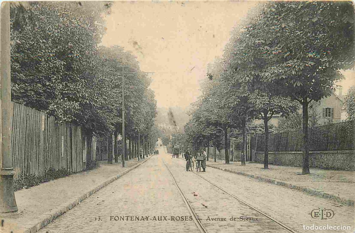 Postais: France - 92 - Fontenay aux Roses - Avenue de Sceaux - Anim&eacute;e - CPA - Oblit&eacute;ration de 1908 - Voir Sca