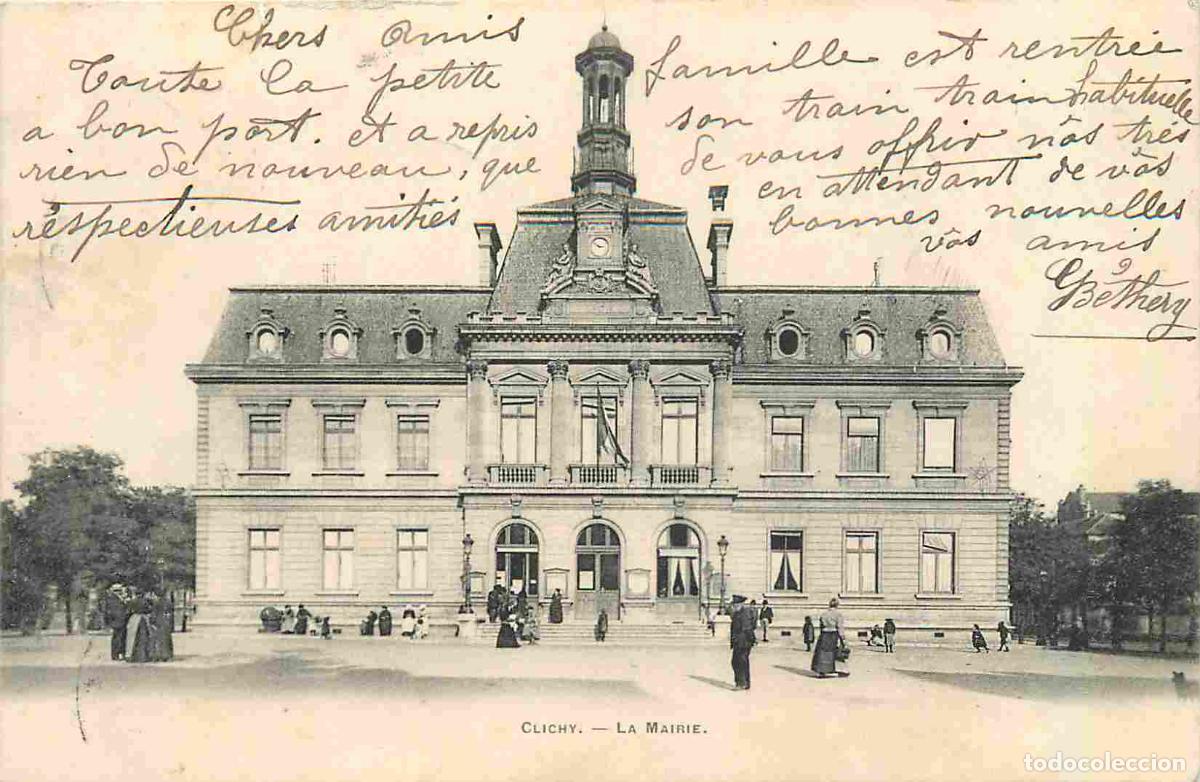 Postais: France - 92 - Clichy - La Mairie - Anim&eacute;e - Pr&eacute;curseur - CPA - Oblit&eacute;ration de 1903 - Voir Scans Rec